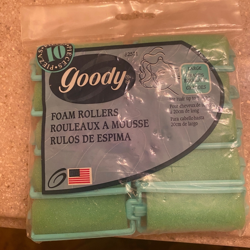 Goody Green Foam Hair Rollers